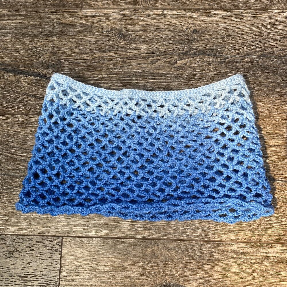 Handmade Crochet Low-rise Mini Skirt